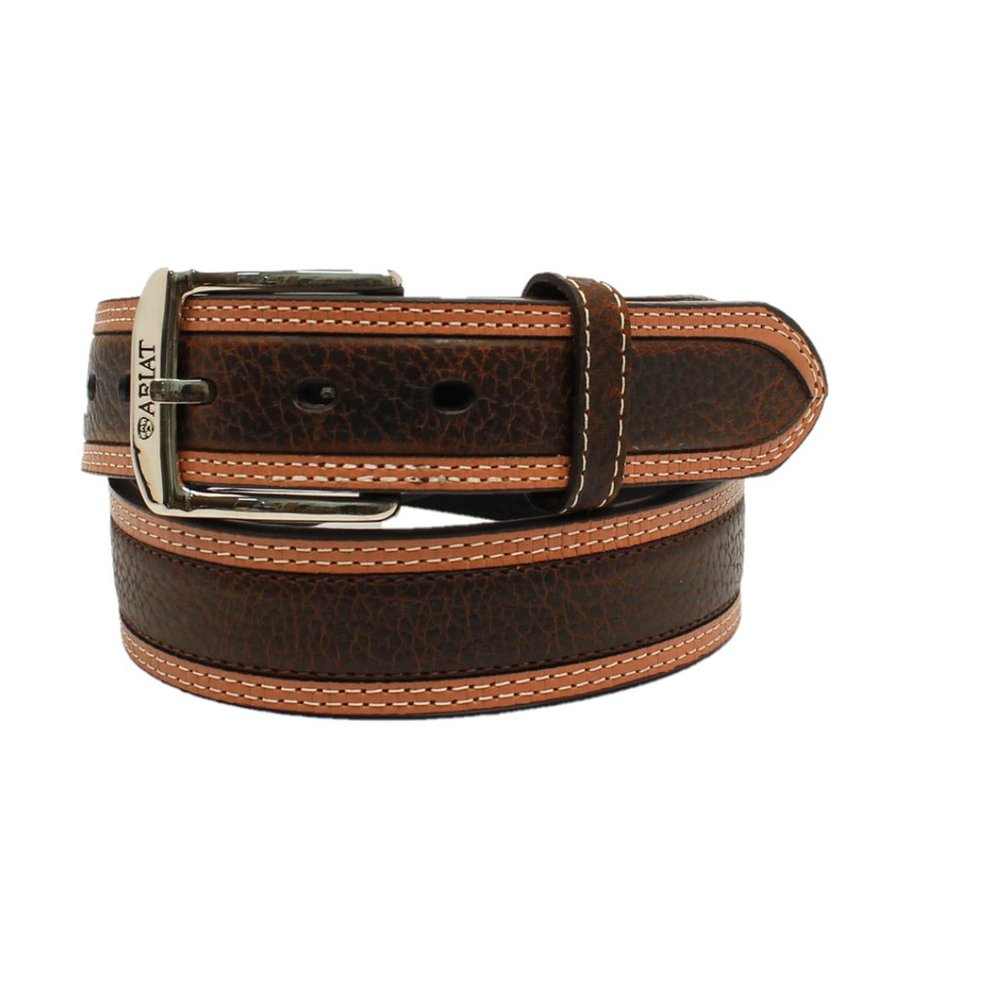 Ariat Men's Diesel Brown Rowdy Leather Belt Size 32